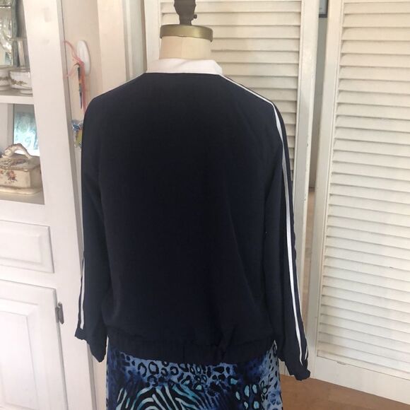 80s Style Zip Up Roller Skate 🛼 Lightweight Varsity Jacket 2 Secure Zip Pockets - Picture 3 of 17